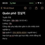 Quán phở 잠실역