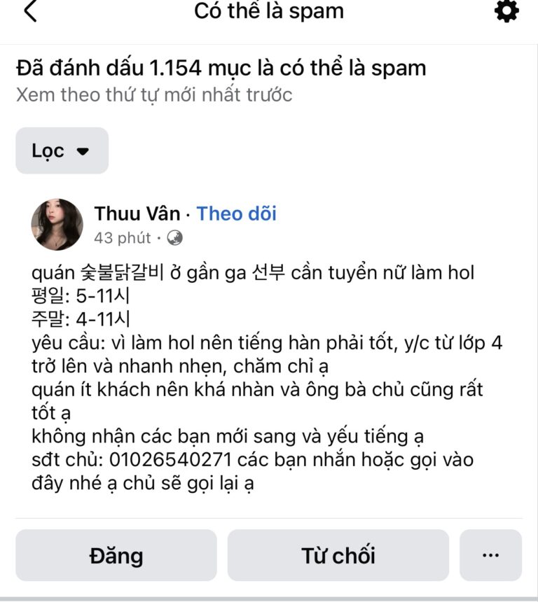 quán 숯불닭갈비 ở gần ga 선부 cần tuyển nữ làm hol